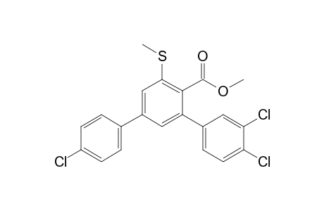 4-(4-Chlorophenyl)-2-(3,4-dichlorophenyl)-6-(methylthio)benzoic acid methyl ester