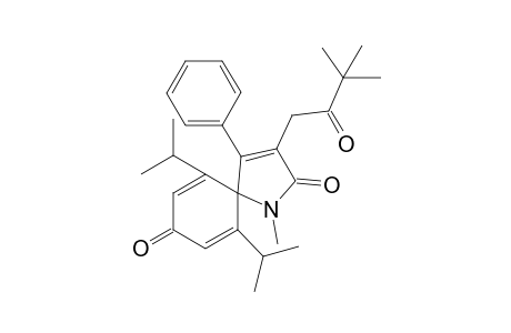 3-(3,3-Dimethyl-2-oxobutyl)-6,10-diisopropyl-1-methyl-4-phenyl-1-azaspiro[4.5]deca-3,6,9-triene-2,8-dione