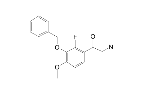 Benzenethanamine, 3-benzyloxy-2-fluoro-.beta.-hydroxy-4-methoxy-