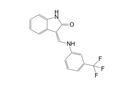 (3Z)-3-{[3-(trifluoromethyl)anilino]methylene}-1,3-dihydro-2H-indol-2-one