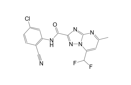 N-(5-chloro-2-cyanophenyl)-7-(difluoromethyl)-5-methyl[1,2,4]triazolo[1,5-a]pyrimidine-2-carboxamide