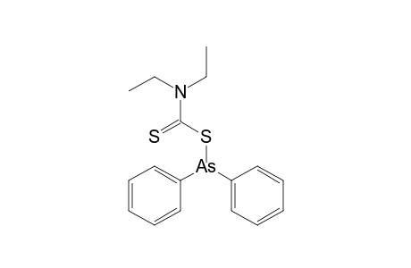 Carbamodithioic acid, diethyl-, anhydrosulfide with diphenylarsinothious acid