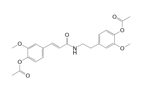 Ferruloyl-homovanillylamineamine - diacetate