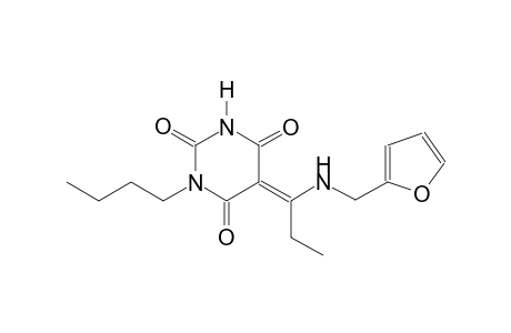 (5E)-1-butyl-5-{1-[(2-furylmethyl)amino]propylidene}-2,4,6(1H,3H,5H)-pyrimidinetrione
