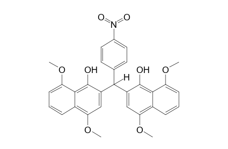 (S)-3-[1'-(p-Nitrophenyl)-1'-(4"-Hydroxy-1",5"-dimethoxy-3"-naphthyl)methyl]-1,5-dimethoxy-4-naphthol