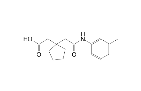 {1-[2-oxo-2-(3-toluidino)ethyl]cyclopentyl}acetic acid