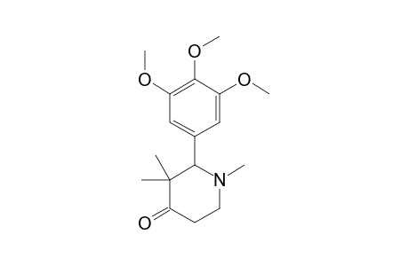 1,3,3-TRIMETHYL-2-(3,4,5-TRIMETHOXYPHENYL)-4-PIPERIDONE