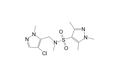 1H-pyrazole-4-sulfonamide, N-[(4-chloro-1-methyl-1H-pyrazol-5-yl)methyl]-N,1,3,5-tetramethyl-