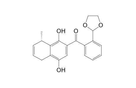 ((R)-1,4-Dihydroxy-8-methyl-5,8-dihydro-naphthalen-2-yl)-(2-[1,3]dioxolan-2-yl-phenyl)-methanone