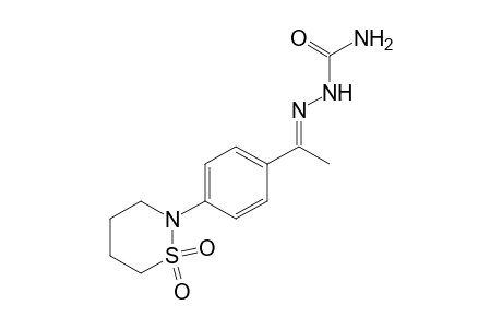 1-[alpha-METHYL-p-(TETRAHYDRO-2H-1,2-THIAZIN-2-YL)BENZYLIDENE]SEMICARBAZIDE, S,S-DIOXIDE