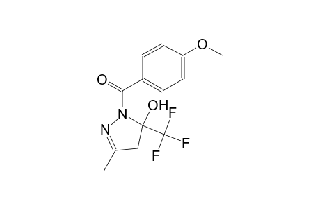 1-(4-methoxybenzoyl)-3-methyl-5-(trifluoromethyl)-4,5-dihydro-1H-pyrazol-5-ol