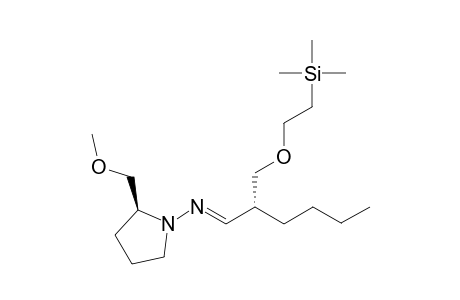(E,2R)-2-{[2-(Trimethylsilyl)ethoxy]methyl}-N-[(S)-2-(methoxymethyl)pyrrolidin-1-yl]hextan-1-imine