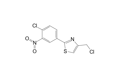 4-(chloromethyl)-2-(4-chloro-3-nitrophenyl)-1,3-thiazole
