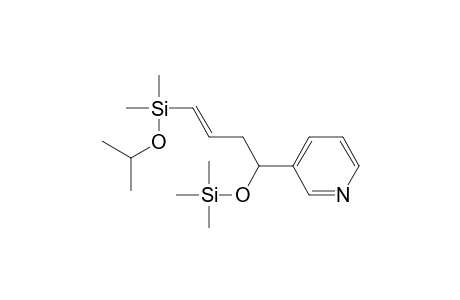 Pyridine, 3-[4-[dimethyl(1-methylethoxy)silyl]-1-[(trimethylsilyl)oxy]-3-butenyl]-, (E)-
