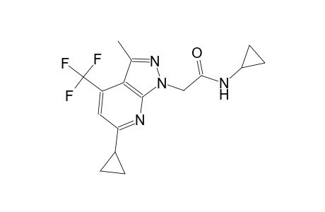 1H-pyrazolo[3,4-b]pyridine-1-acetamide, N,6-dicyclopropyl-3-methyl-4-(trifluoromethyl)-