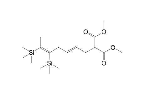 Dimethyl 2-[(2E,5Z)-5,6-Bis(trimethylsilyl)hepta-2,5-dienyl]malonate