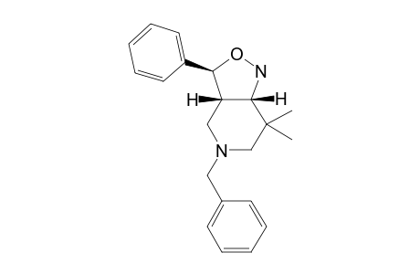 5-BENZYL-7,7-DIMETHYL-3-PHENYLPERHYDROISOXAZOLO-[4,3-C]-PYRIDINE