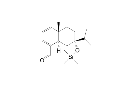 (+-)-2-[2-Ethenyl-2-methyl-5-(1-methylethyl)-5-[(trimethylsilyl)oxy]-1-cyclohexyl]-2-propanal