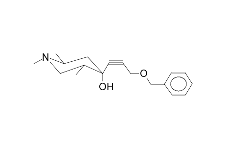 1,2,5-TRIMETHYL-4-HYDROXY-4-(3-BENZYLOXYPROP-1-YN-1-YL)PIPERIDINE(ISOMER 1)