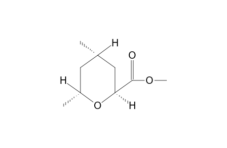 trans-4,trans-6-DIMETHYLTETRAHYDRO-2H-PYRAN-R-2-CARBOXYLIC ACID,METHYL ESTER