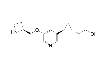 2-[(1R,2S)-2-[5-[((2S)-Azetidinyl)methoxy]-3-pyridyl]cyclopropyl]ethanol