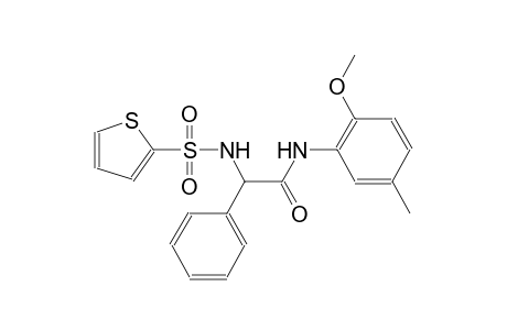 N-(2-methoxy-5-methylphenyl)-2-phenyl-2-[(2-thienylsulfonyl)amino]acetamide