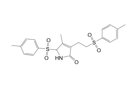 3-Methyl-2-(4-methylphenyl)sulfonyl-4-[2-(4-methylphenyl)sulfonylethyl]-1,2-dihydropyrrol-5-one