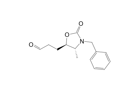 3-[(4R,5R)-3-benzyl-2-keto-4-methyl-oxazolidin-5-yl]propionaldehyde