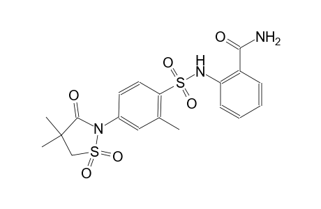 benzamide, 2-[[[4-(4,4-dimethyl-1,1-dioxido-3-oxo-2-isothiazolidinyl)-2-methylphenyl]sulfonyl]amino]-