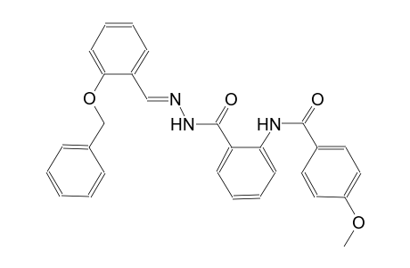 benzoic acid, 2-[(4-methoxybenzoyl)amino]-, 2-[(E)-[2-(phenylmethoxy)phenyl]methylidene]hydrazide