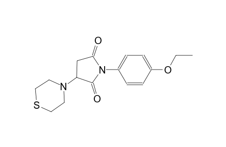 1-(4-ethoxyphenyl)-3-(4-thiomorpholinyl)-2,5-pyrrolidinedione