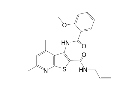 3-[(2-methoxybenzoyl)amino]-4,6-dimethyl-N-prop-2-enylthieno[2,3-b]pyridine-2-carboxamide