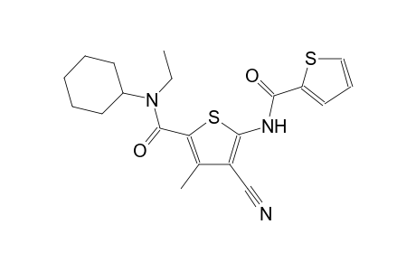 2-thiophenecarboxamide, 4-cyano-N-cyclohexyl-N-ethyl-3-methyl-5-[(2-thienylcarbonyl)amino]-