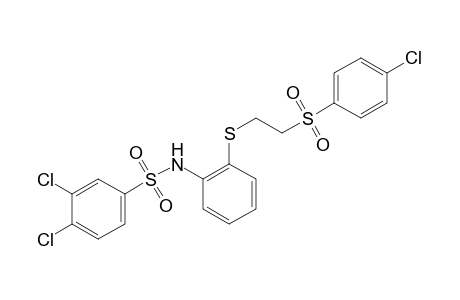 2'-{{2-[(p-chlorophenyl)sulfonyl]ethyl}thio}-3,4-dichlorobenzenesulfonanilide