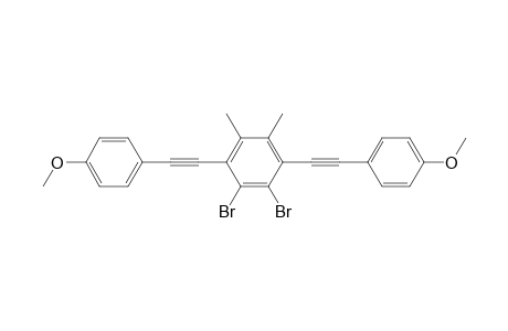 1,2-Dibromo-4,5-dimethyl-3,6-bis[(4-methoxyphenyl)ethynyl]benzene