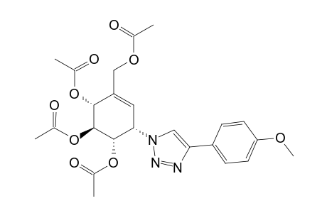 (1S,2S,3R,6S)-4-(Acetoxymethyl)-6-[4-(4-methoxyphenyl)-1H-1,2,3-triazol-1-yl]cyclohex-4-ene-1,2,3-triyl Triacetate