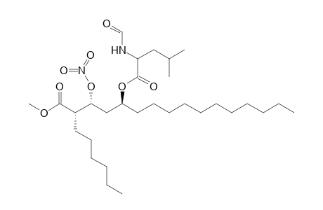 Methyl (2S,3R,5S)-5-[(S)-2'-formamido-4'-methylpentanoyloxy]-2-hexyl-3-[nitryloxy]hexadecanoate