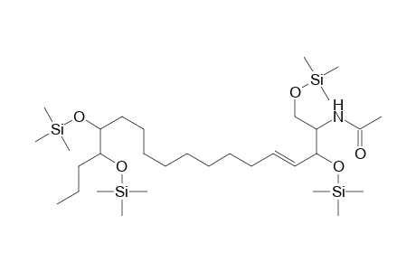 Acetamide, N-[1-[[(trimethylsilyl)oxy]methyl]-2,13,14-tris[(trimethylsilyl)oxy]-3-heptadecenyl]-