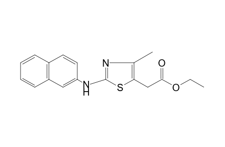 4-METHYL-2-(2-NAPHTHYLAMINO)-5-THIAZOLEACETIC ACID, ETHYL ESTER