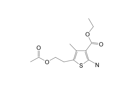 5-(2-acetoxyethyl)-2-amino-4-methyl-thiophene-3-carboxylic acid ethyl ester