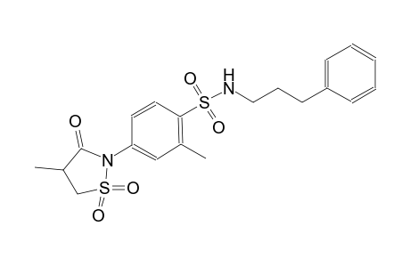 benzenesulfonamide, 2-methyl-4-(4-methyl-1,1-dioxido-3-oxo-2-isothiazolidinyl)-N-(3-phenylpropyl)-