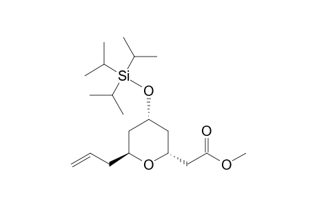 2-[(2R,4S,6S)-6-allyl-4-triisopropylsilyloxy-tetrahydropyran-2-yl]acetic acid methyl ester