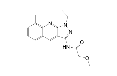 N-(1-ethyl-8-methyl-1H-pyrazolo[3,4-b]quinolin-3-yl)-2-methoxyacetamide