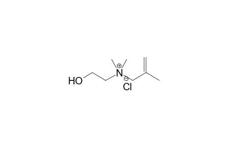 2-Propen-1-aminium, N-(2-hydroxyethyl)-N,N,2-trimethyl-, chloride salt