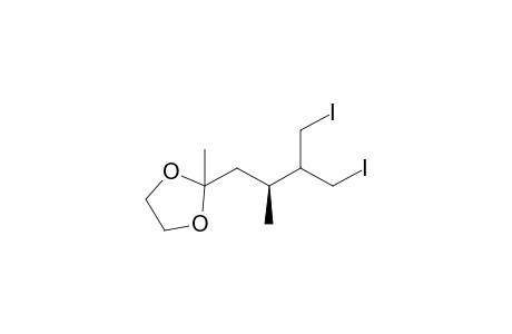 (S)-(+)-2-(4-iodo-3-iodomethyl-2-methylbutyl)-2-methyl-1,3-dioxolane