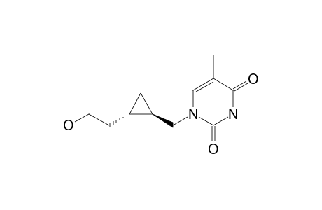 1-[[(1R,2S)-2-(2-hydroxyethyl)cyclopropyl]methyl]-5-methyl-pyrimidine-2,4-quinone