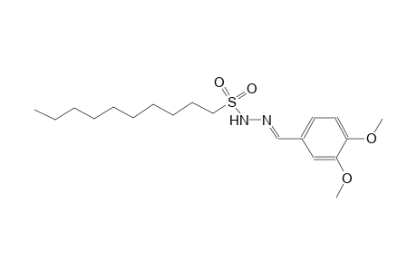 N-[(E)-(3,4-dimethoxyphenyl)methyleneamino]decane-1-sulfonamide