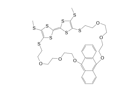 1,4,5,8-Tetrahydro-2,7(6)-[9,10-bis(2-(2-(2-thioethoxy)ethoxy)ethoxy)anthrylene]-3,6(7)-bis(methylthio)-1,4,5,8-tetrathiafulvalene
