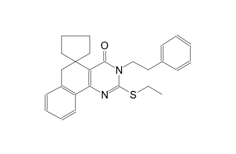 2-(ethylthio)-3-phenethyl-3H-spiro[benzo[h]quinazoline-5,1'-cyclopentan]-4(6H)-one