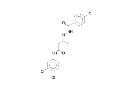 3',4'-Dichloro-3-[(4-methoxybenzoyl)hydrazono]butyranilide
